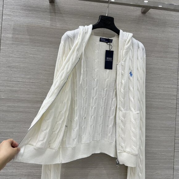 Ralph Lauren Knit Hooded Cardigan - Picture 7 of 8